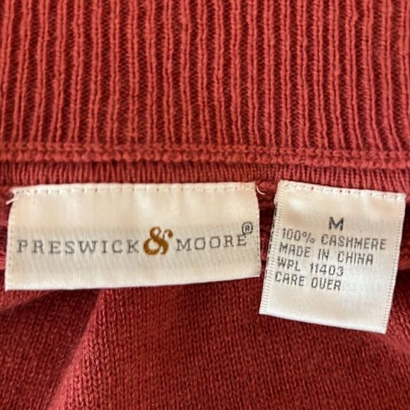 NWOT Preswick & Moore Cashmere Sweater High Neck Desire color M - Picture 7 of 10
